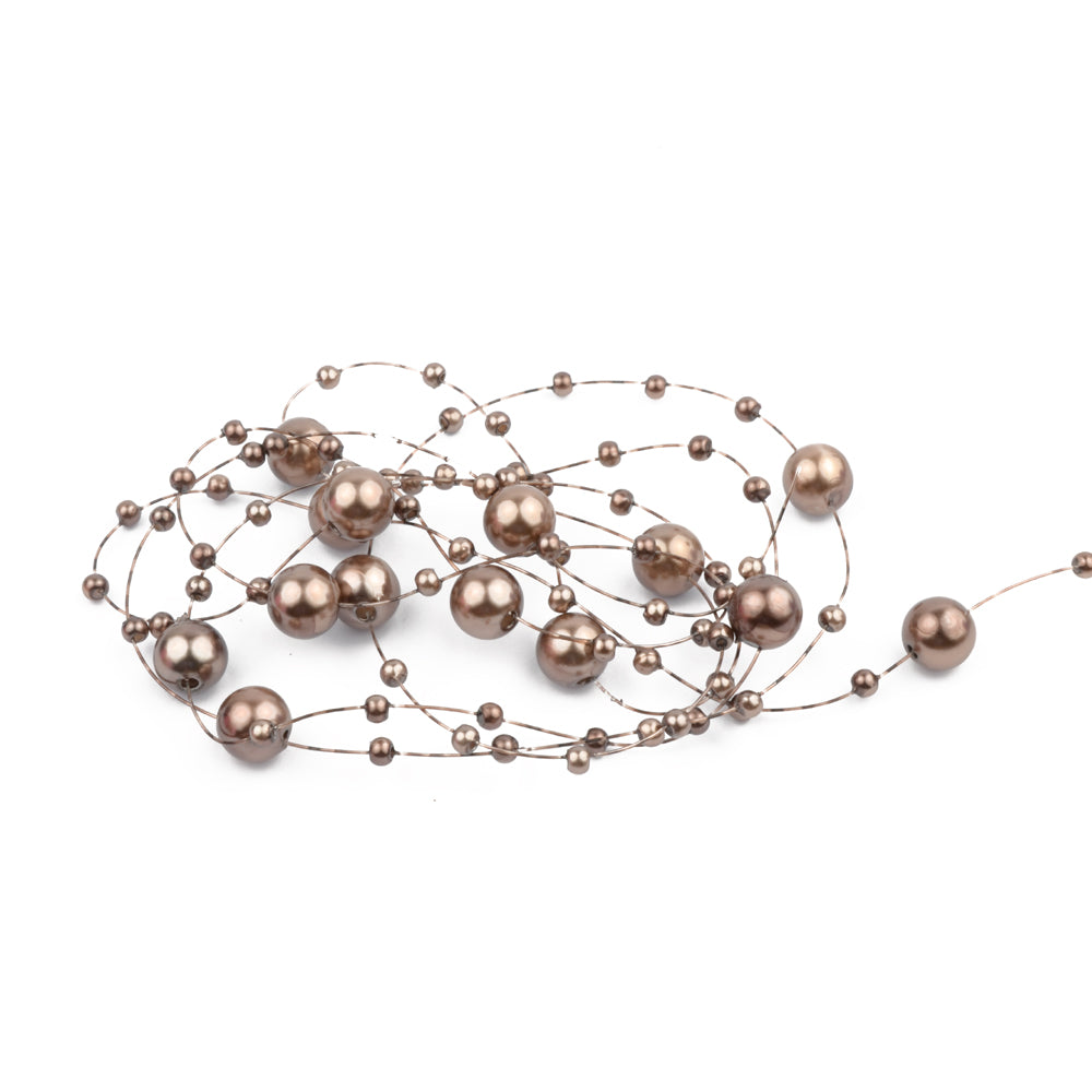 Hilo de perlas bronce