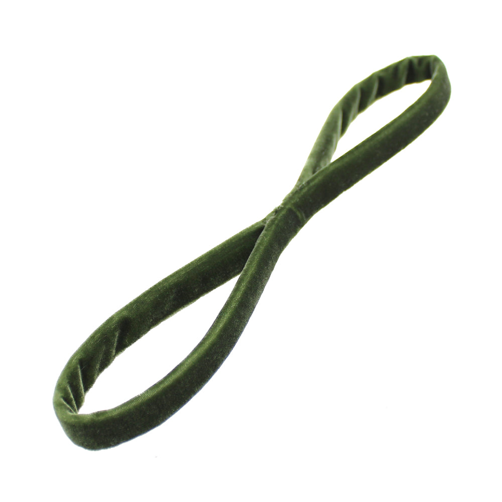 LAZADA DE TERCIOPELO verde oliva
