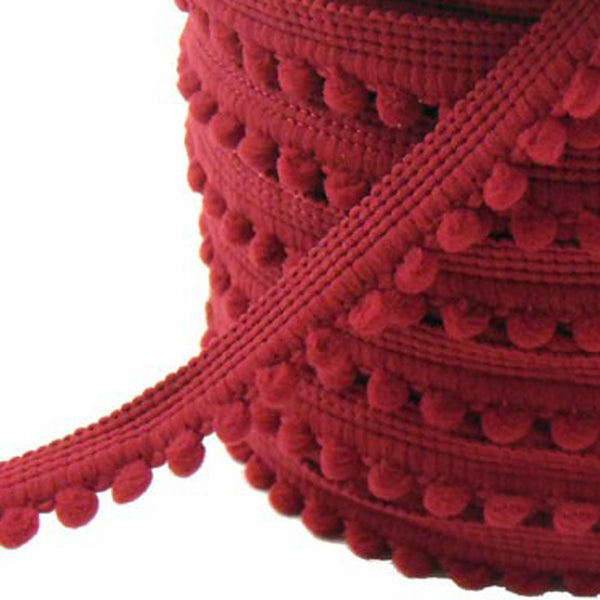 Merceria borlas pequeñas 1 2 CM granate