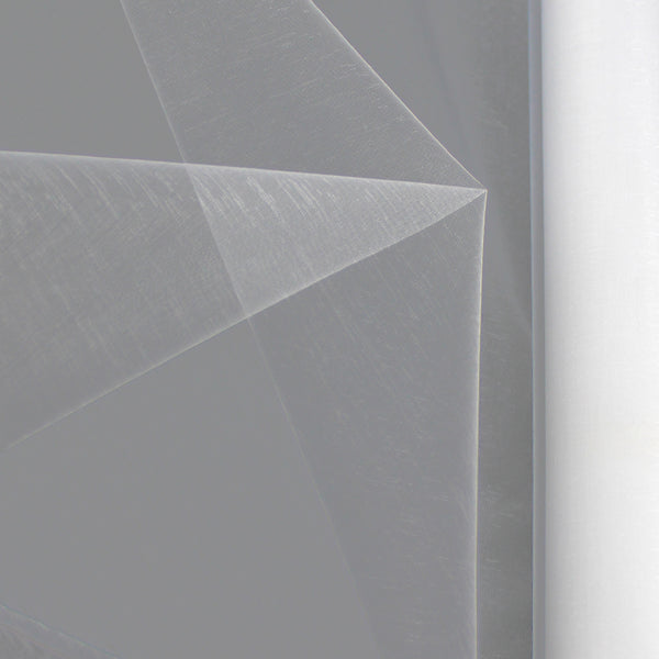 Organza mate lisa 48 cm blanco