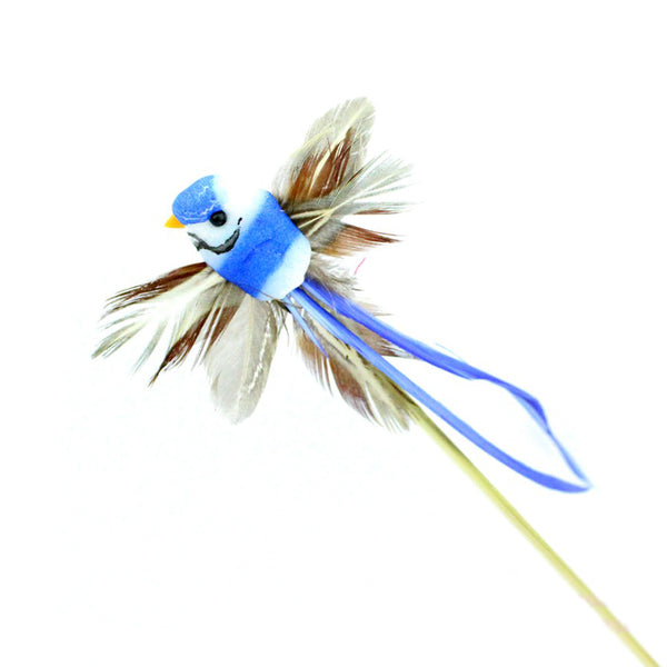 Pájaro de plumas azul