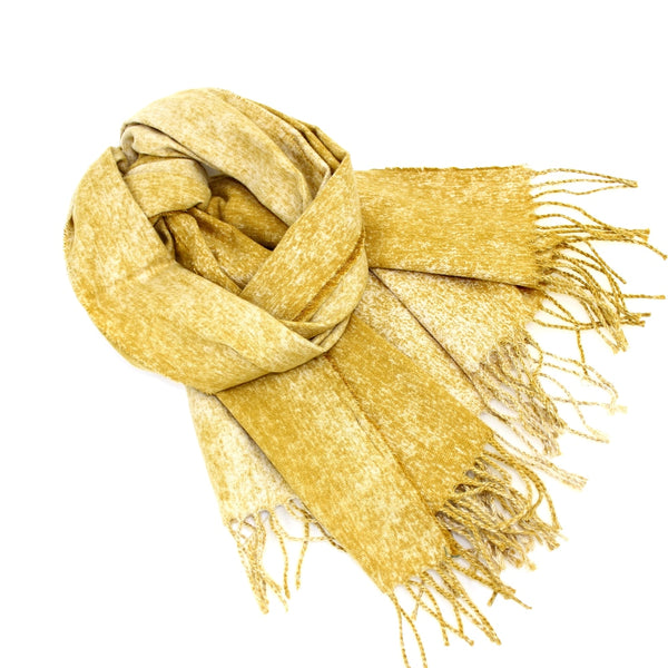 Pashmina lana rayón mostaza