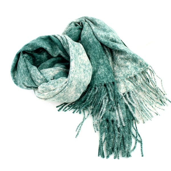 Pashmina lana rayón verde