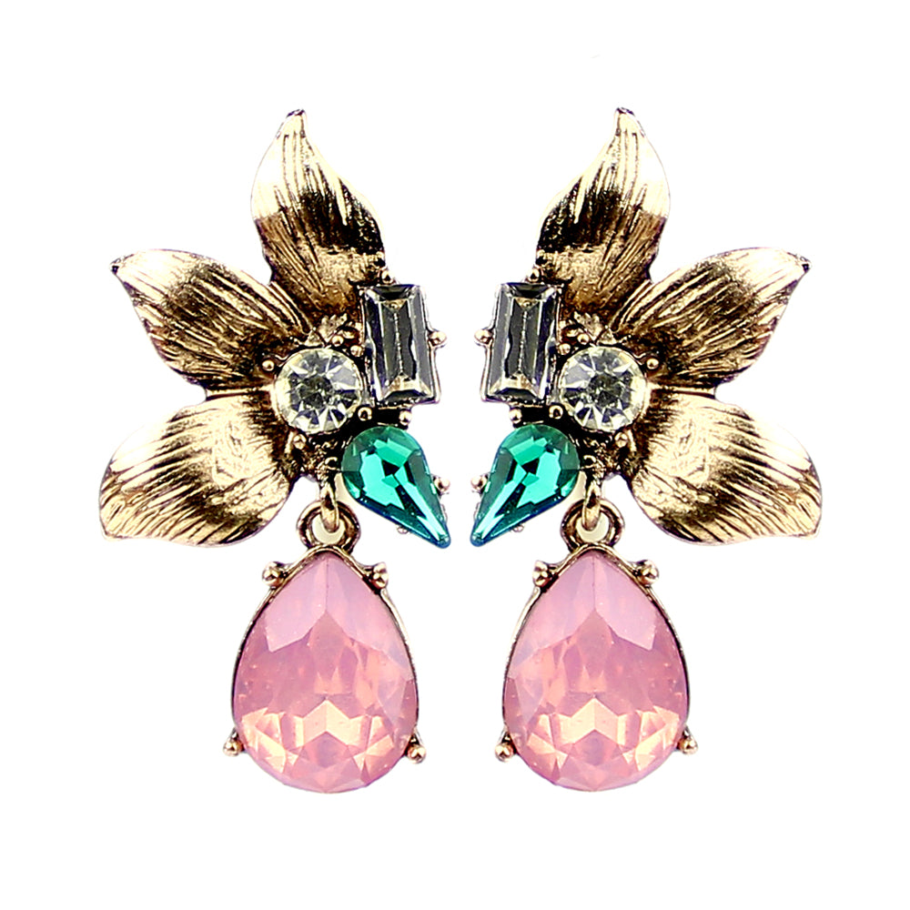 Pendientes Fabricia rosa