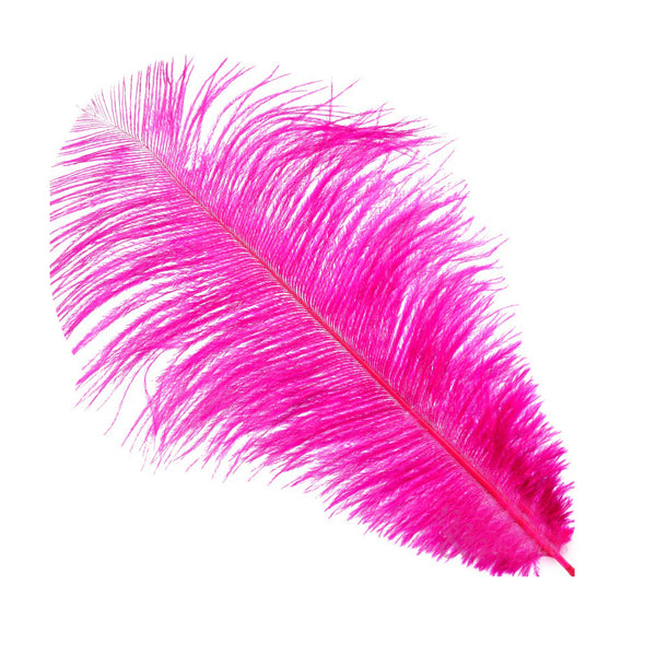 Pluma Avestruz 25 30 cm buganvilla