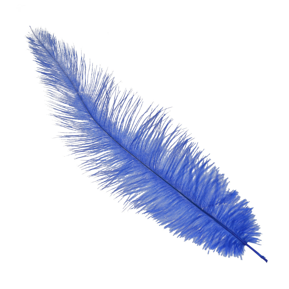 Plumas avestruz 40 50 cm azul klein
