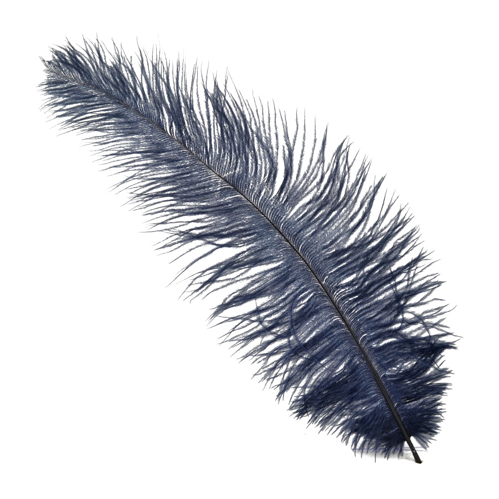 Plumas avestruz 40 50 cm azul marino