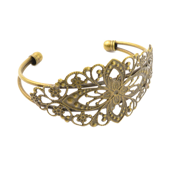 Pulsera de metal oro viejo