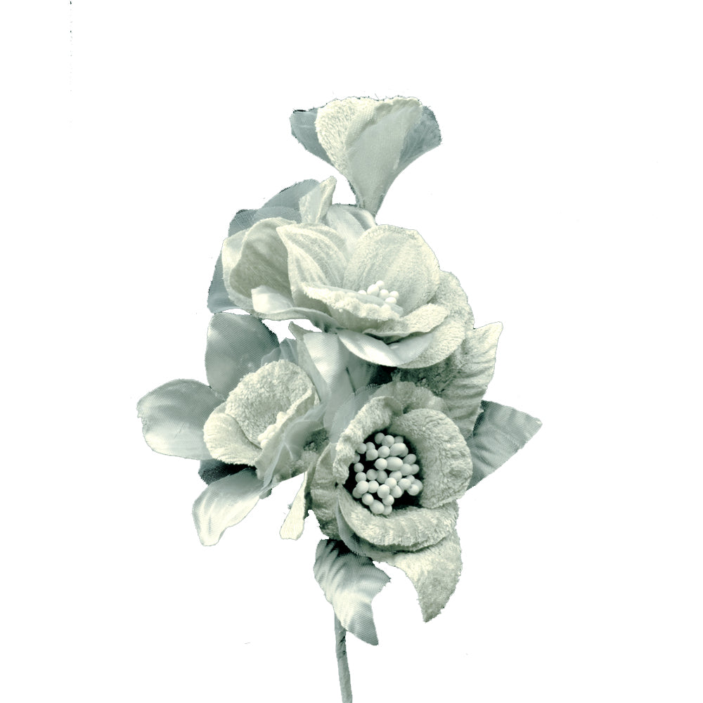 Ramillete Fantasía 15×12 cm gris