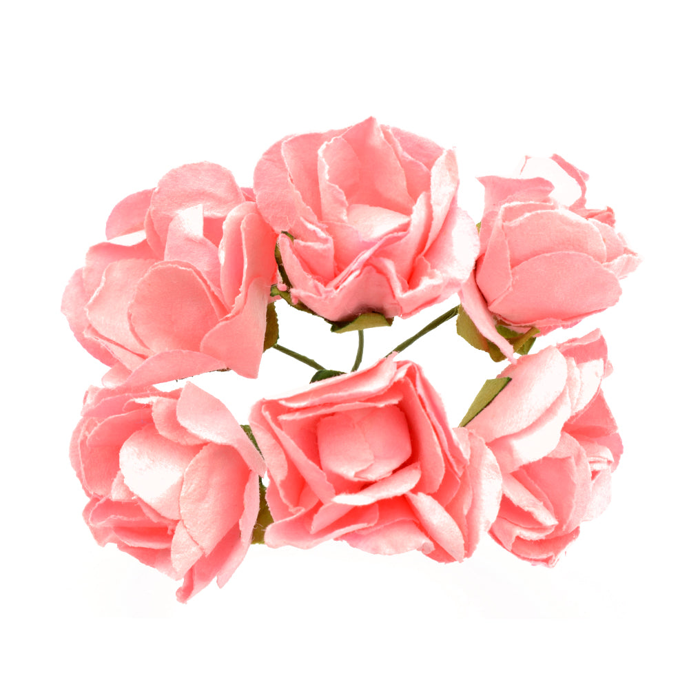 Ramillete Rosas de papel rosa