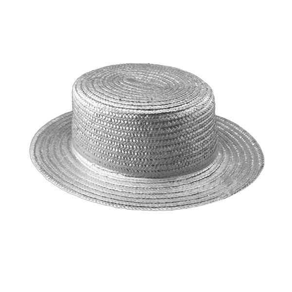 SOMBRERO CANOTIER METALIZADO plata