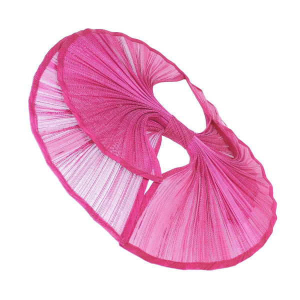 TRIPLE ABANICO SINAMAY SEDA fucsia