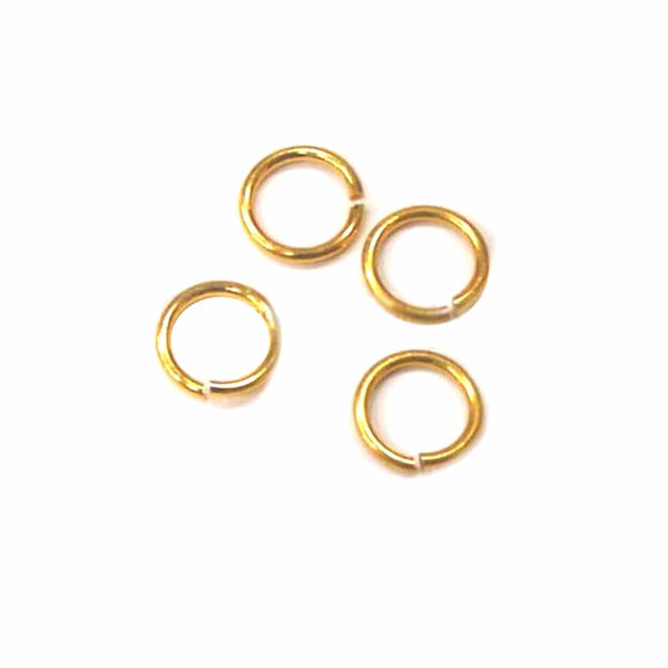 anilla 11mm diámetro 10 uds oro