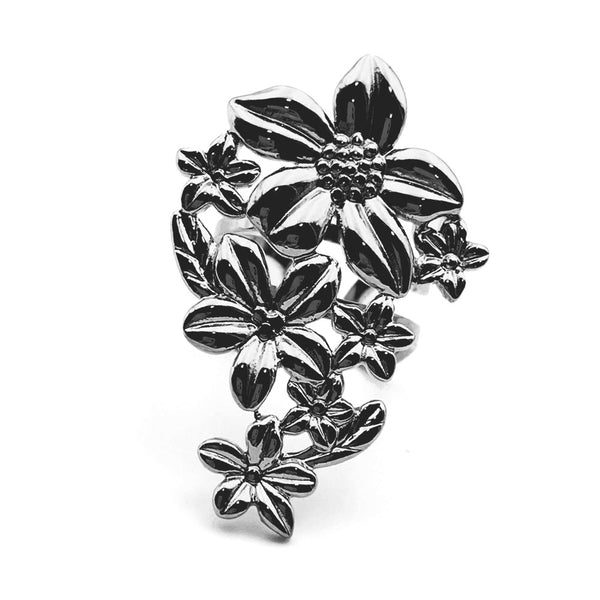 anillo primavera plata