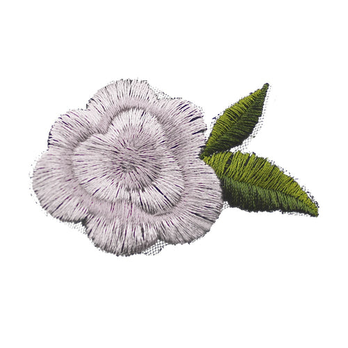 aplicacion mini flor gris plata