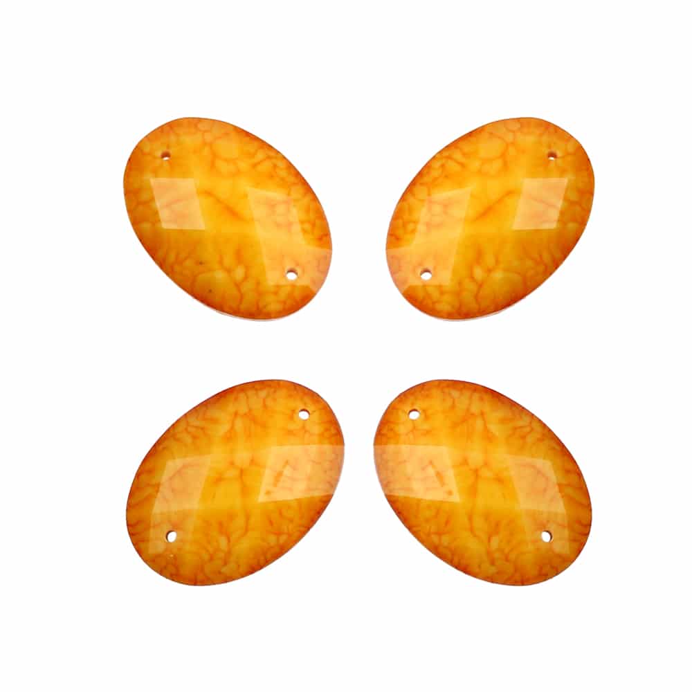 aplicacion oval marmoleada 25×18 mm ambar