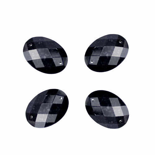 aplicacion oval marmoleada 25×18 mm negro
