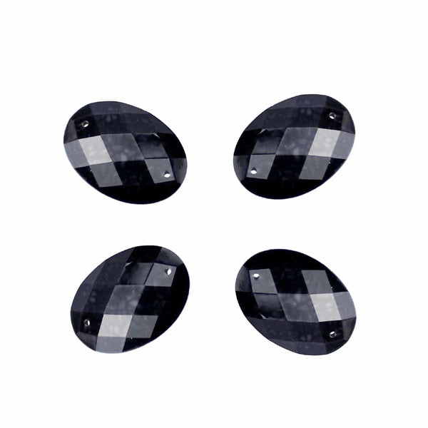 aplicacion oval marmoleada 25×18 mm negro