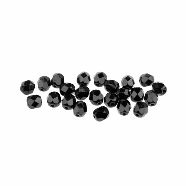 bola cristal facetada 6 mm negro