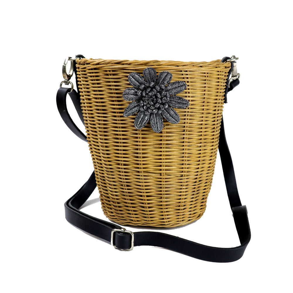 bolso cesto girasol