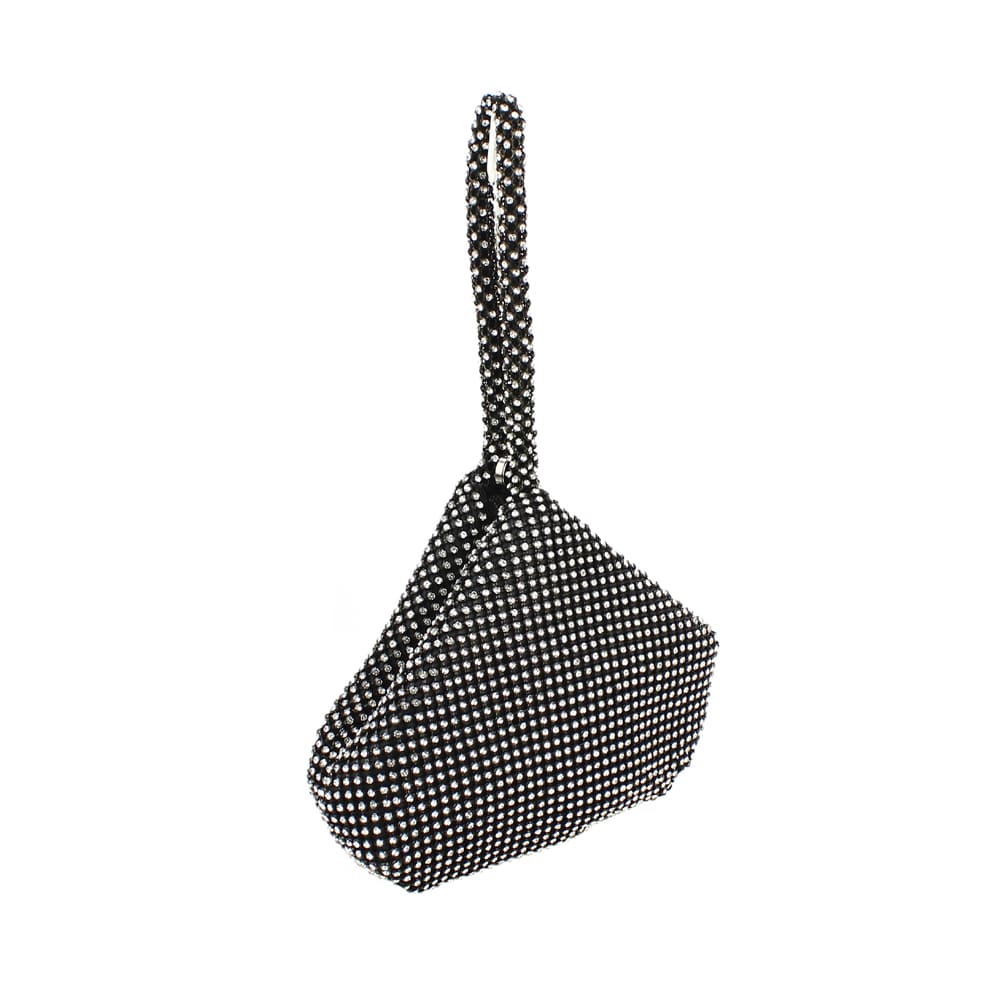 bolso de cristal negro