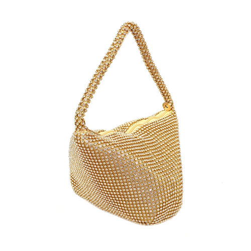 bolso de cristal oro