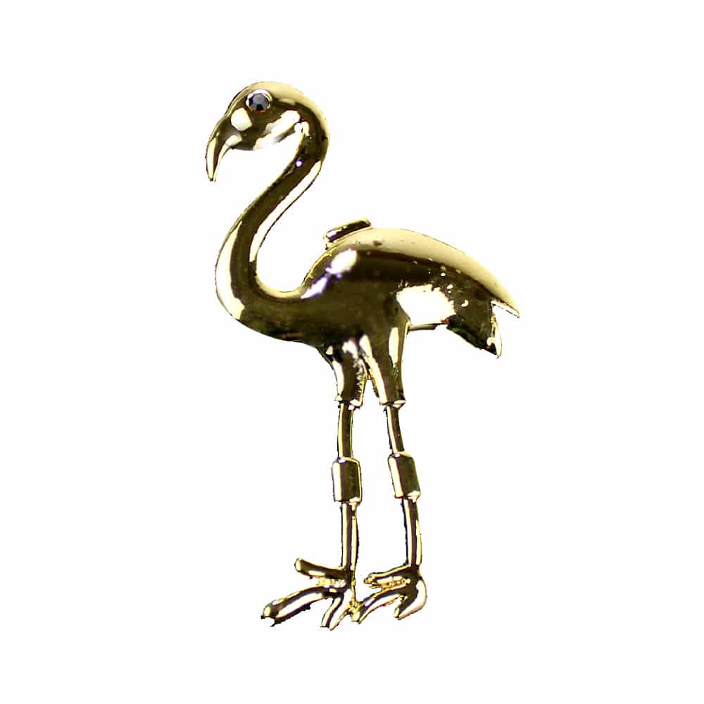 broche flamenco laton oro