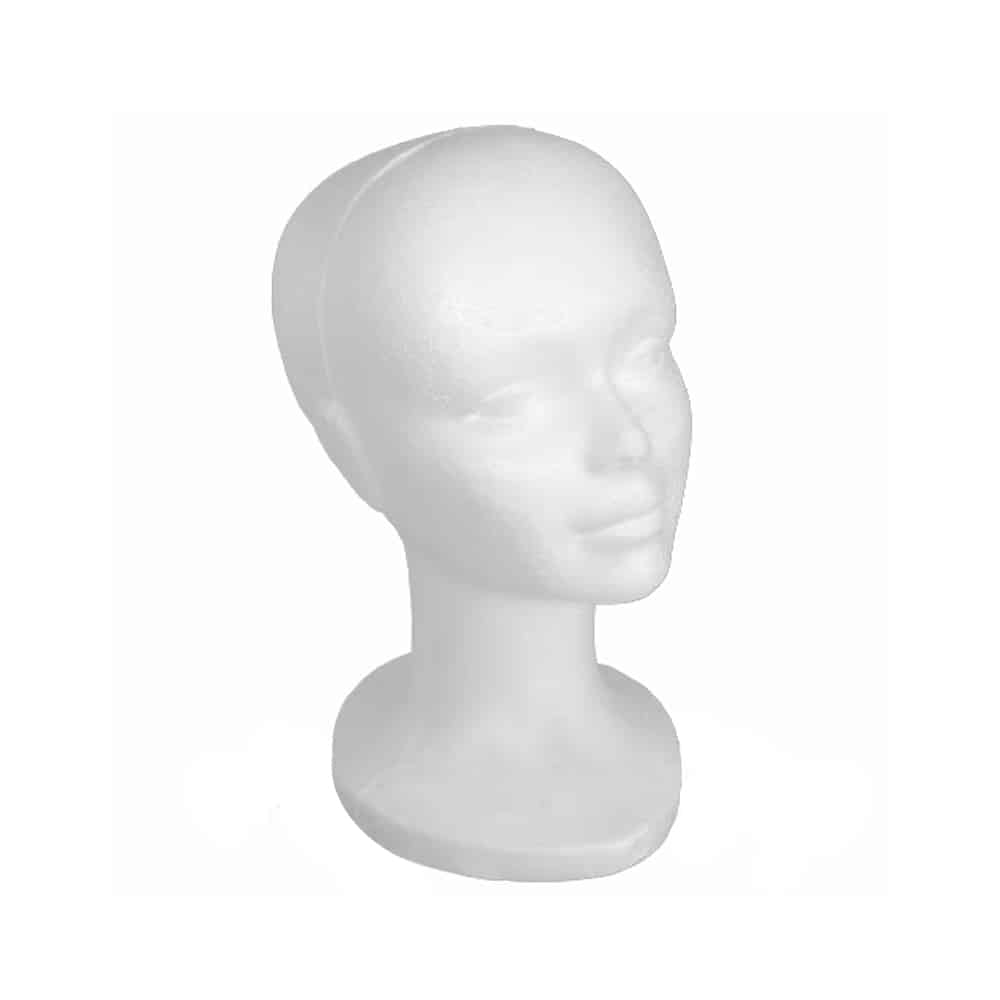 cabezas de porexpan blanca