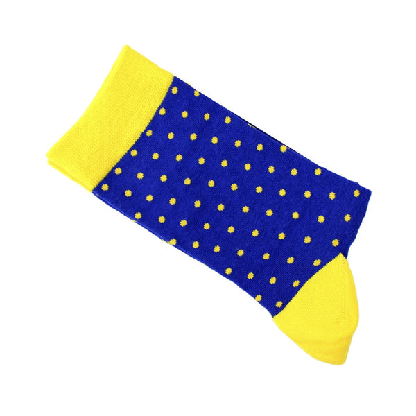 calcetines de lunares azul klein