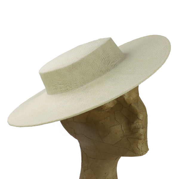 canotier copa baja poliester crudo