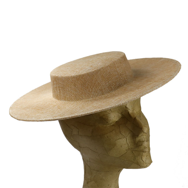 canotier copa baja poliester siena