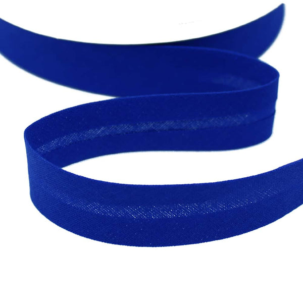 cinta bies de algodon 18 mm azul klein