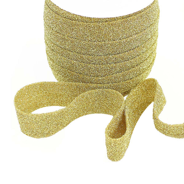 cinta brillo laser 25 mm oro