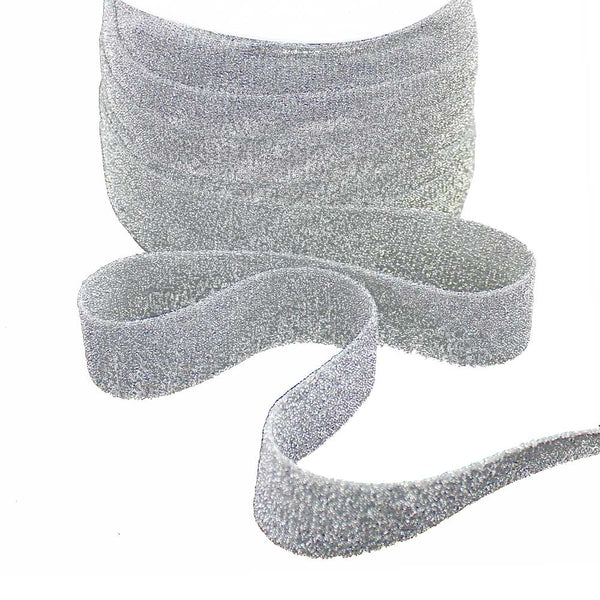 cinta brillo laser 25 mm plata