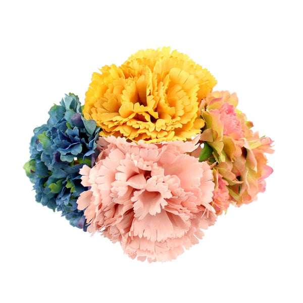conjunto floral mayo mostaza y rosa