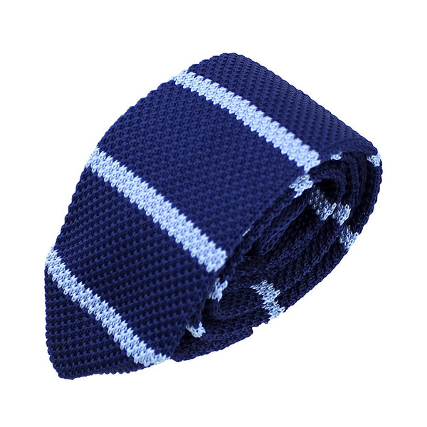 corbata adam croche rayas celeste claro