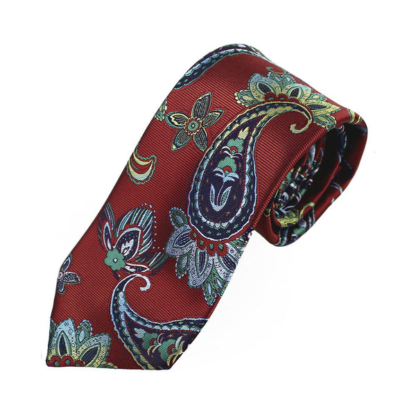 corbata alexander paisley granate 2