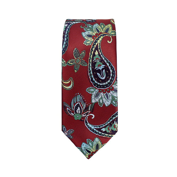 corbata alexander paisley granate