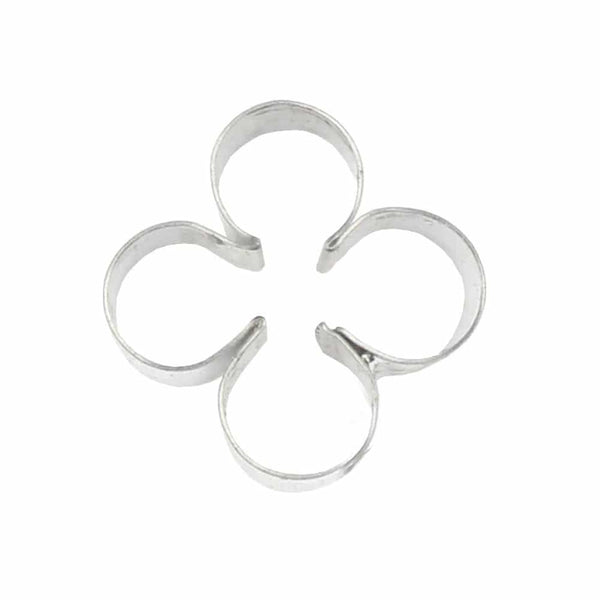 cortador florecilla mediano plata