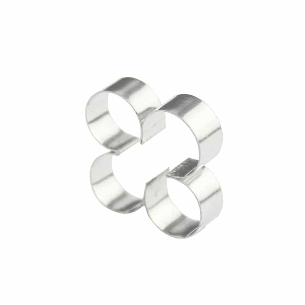 cortador florecilla pequeño plata