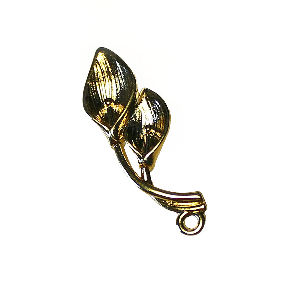 doble anturio de laton oro