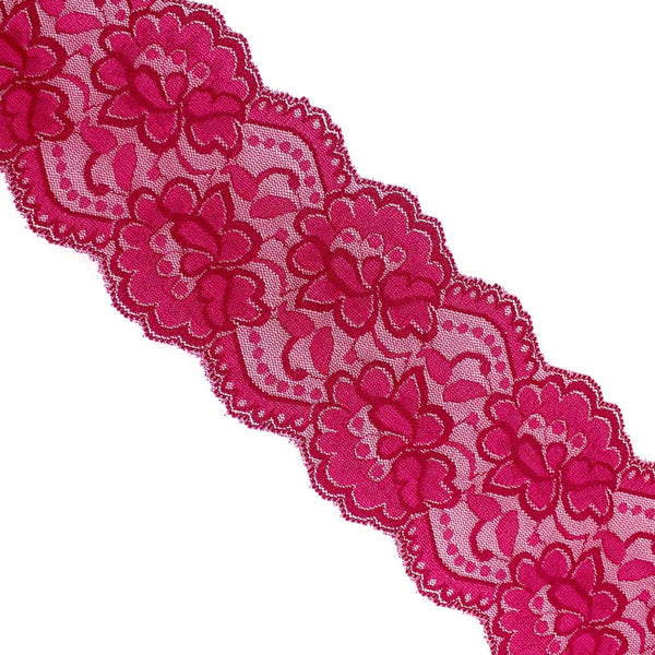 encaje elastico 95 mm granate