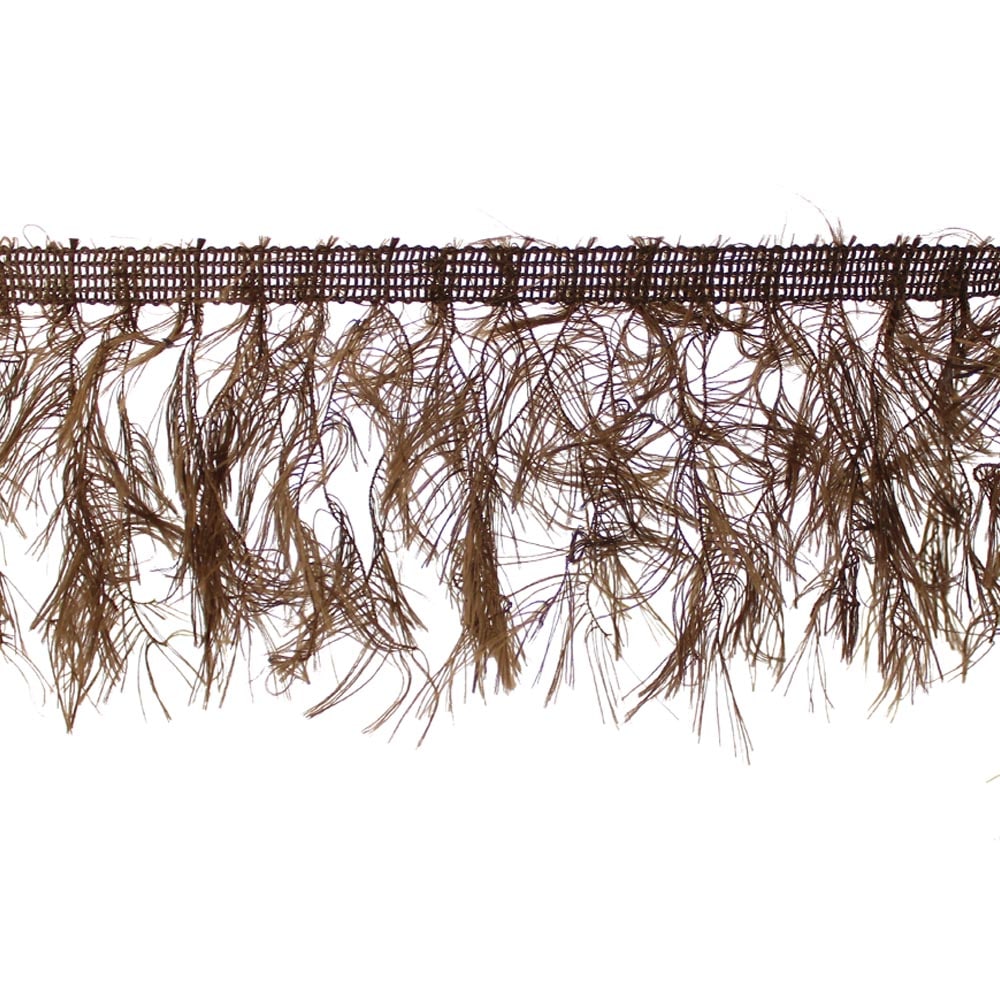 fleco simil plumas 10 cm chocolate