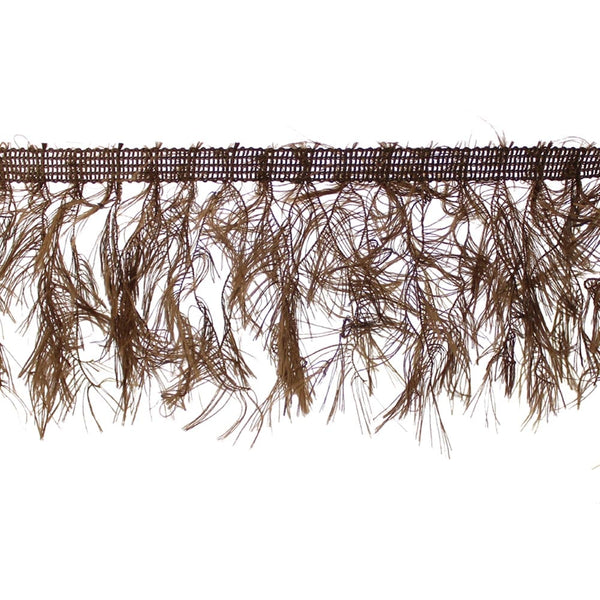 fleco simil plumas 10 cm chocolate