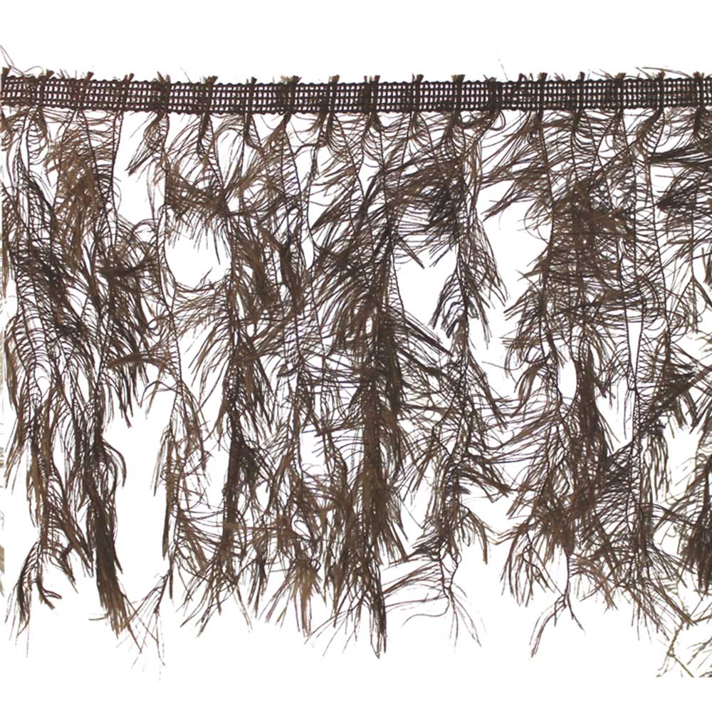 fleco simil plumas 20 cm chocolate
