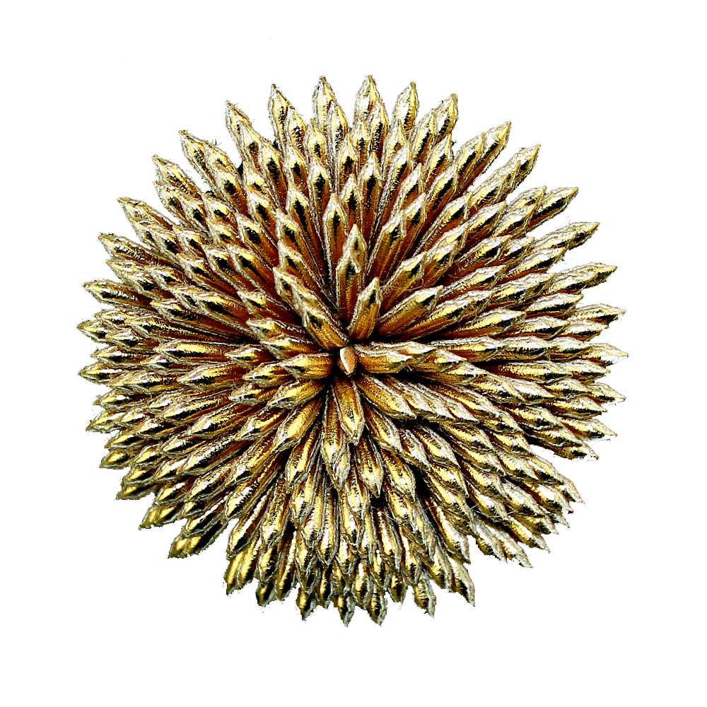 flor crisol oro