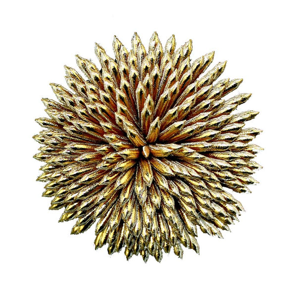 flor crisol oro