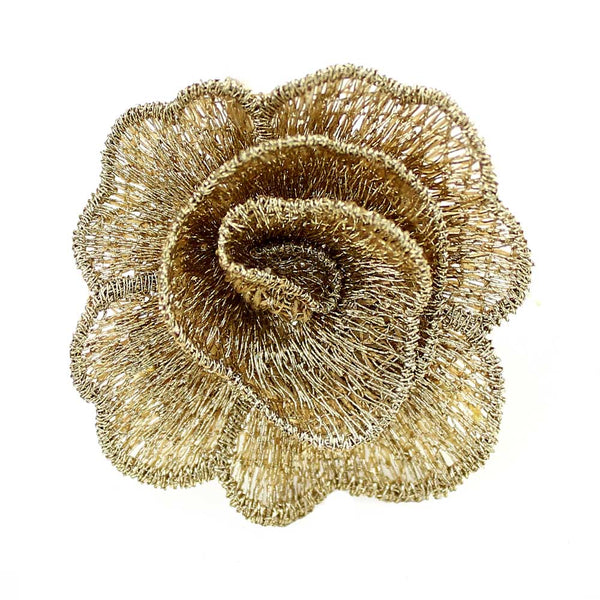 flor guipur 50 mm oro