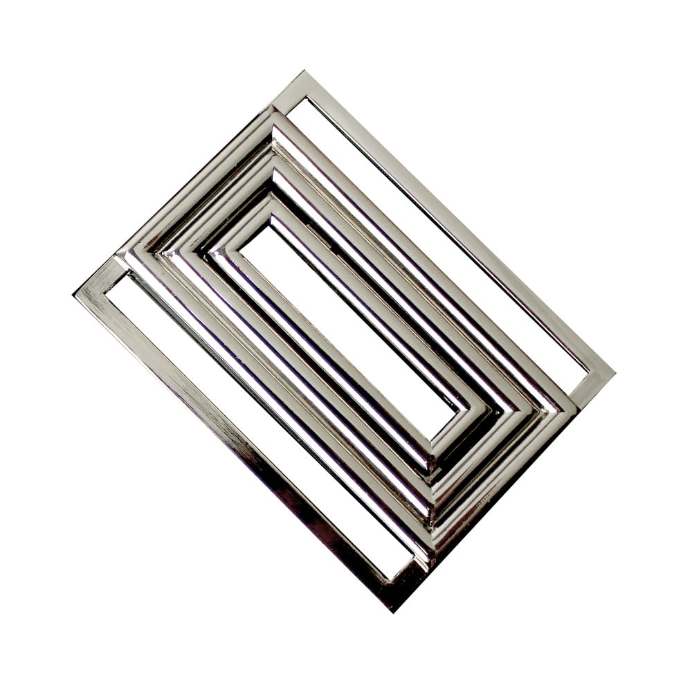 hebilla 6 cm Nº 6 plata