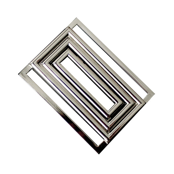 hebilla 6 cm Nº 6 plata